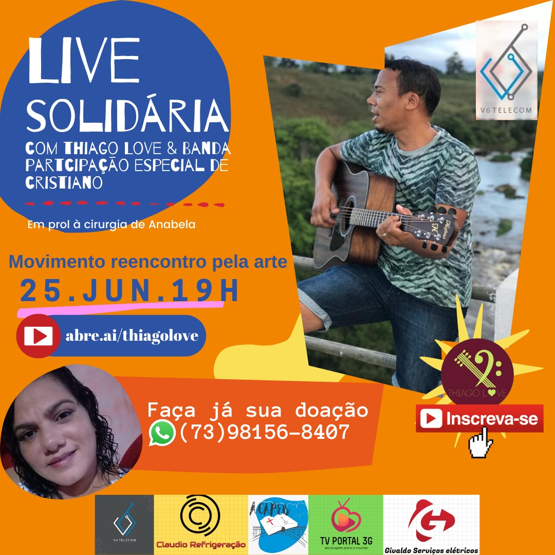 Lives solidárias fazem parte do movimento Reencontro pela Arte