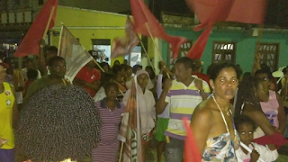 GONGOGI: Grande caminhada do PT ecoa os gritos de esperanças do povo gongogiense.