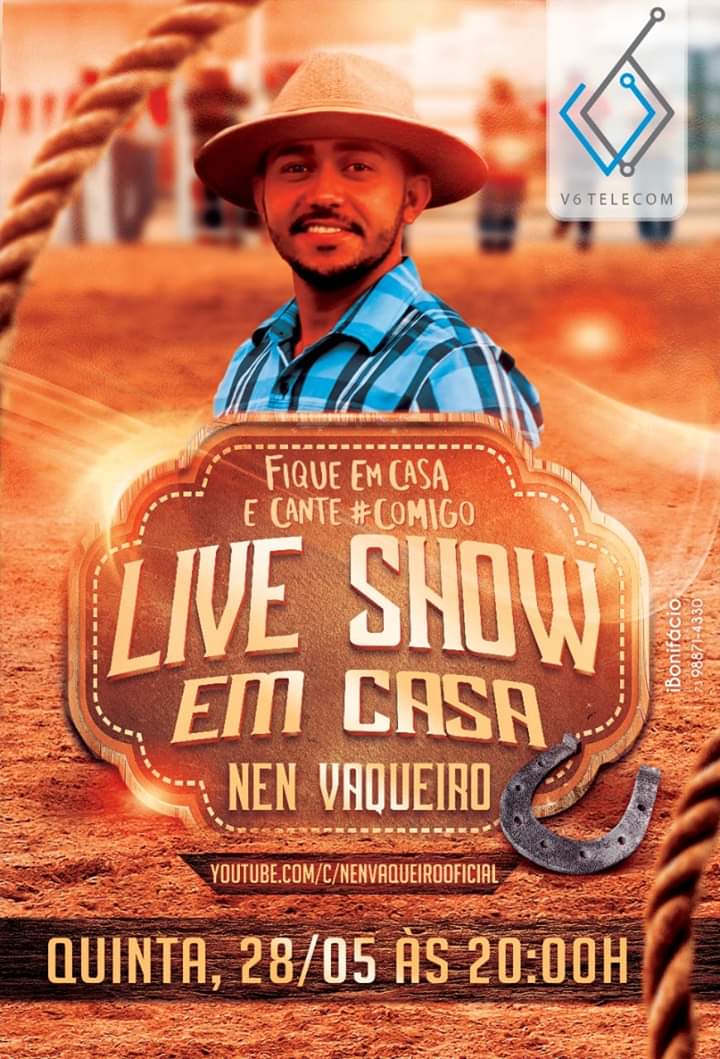 Artista promove uma live nesta quinta-feira (28), via youtube.