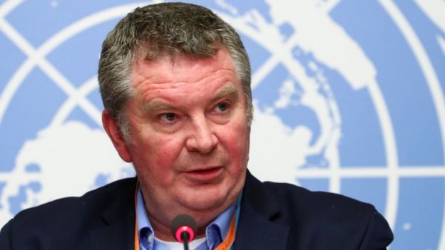 O Dr. Michael Ryan, da OMS, disse que o surto estava em um momento crítico